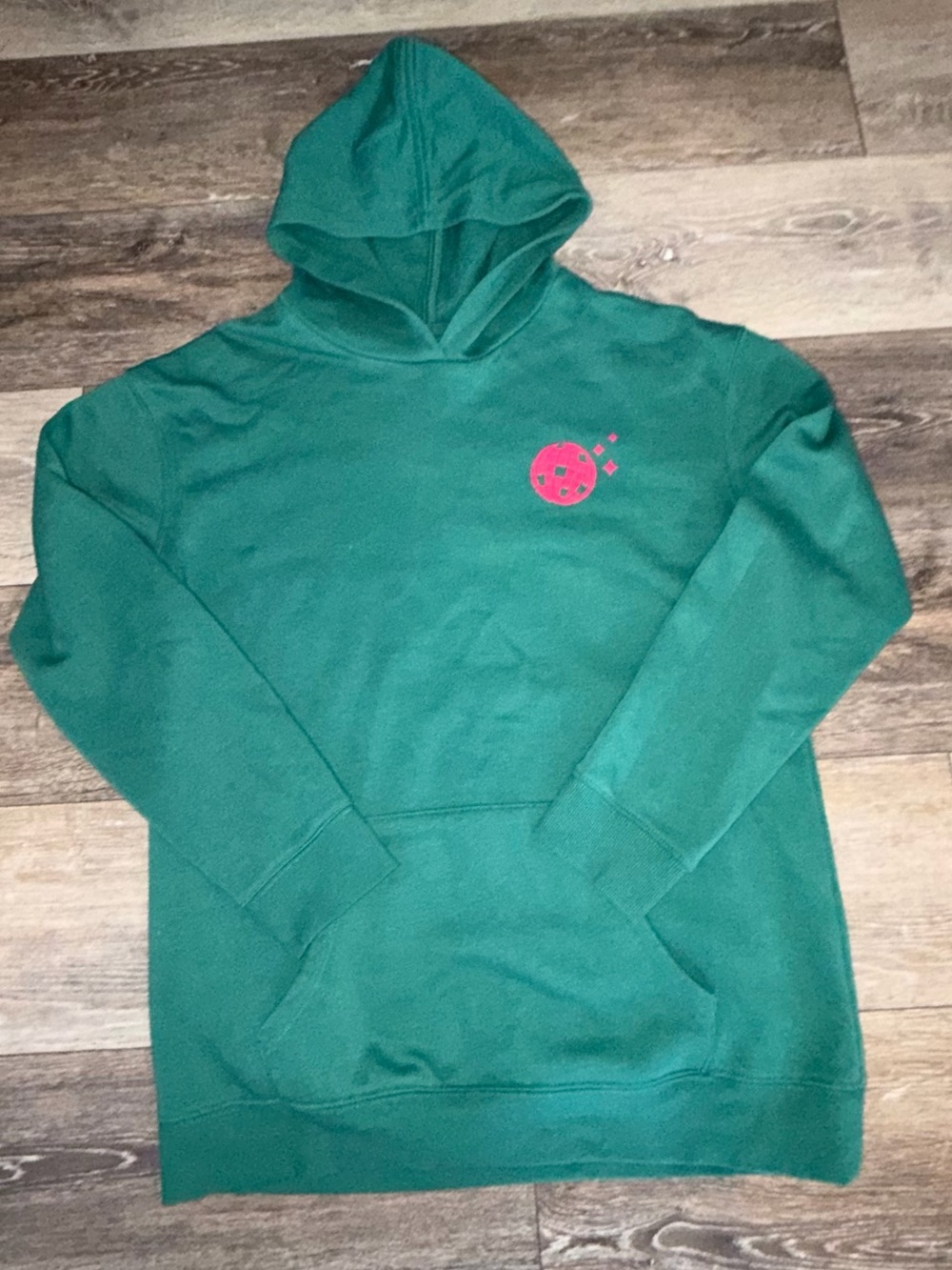 In My Jolly Era Green Girl's Art Class Holiday Hoodie - size 16/18